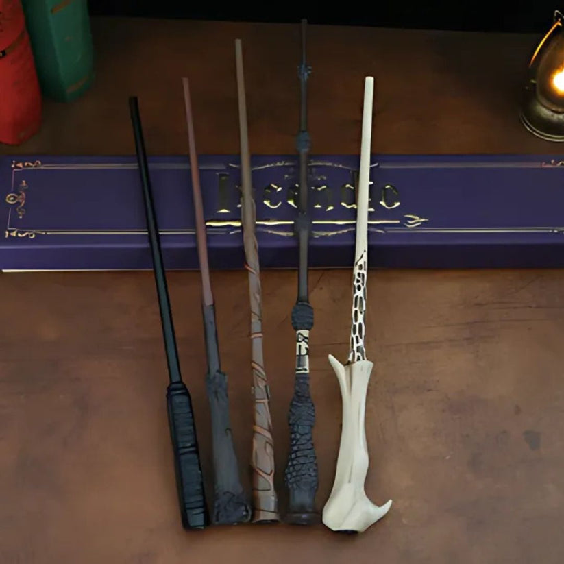Magic Wand with Fire Effects | Complete Spell Kit for Wizards & Witches