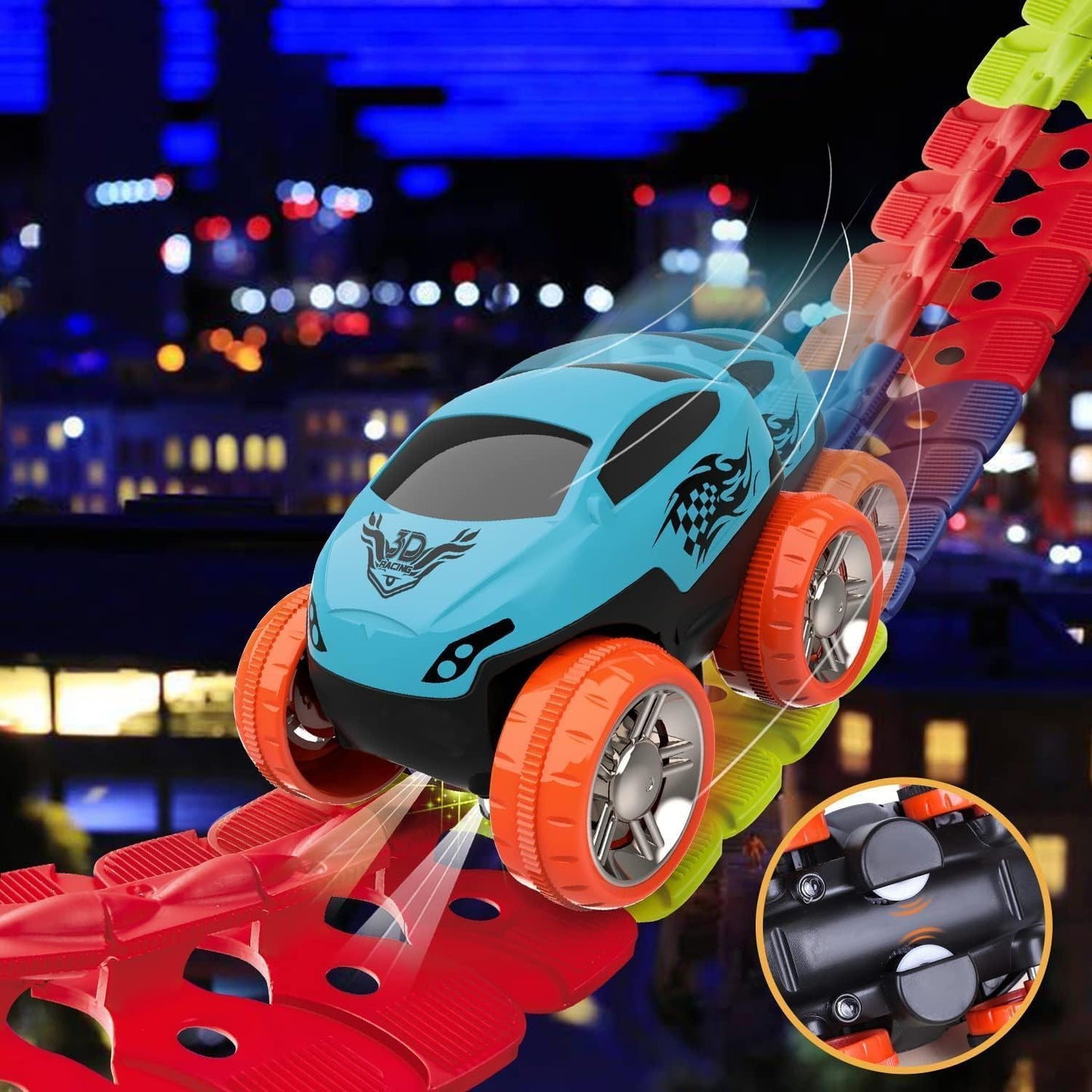 🚦 Kids’ Anti-Gravity Race Track – Endless Loops & Flexible Fun!