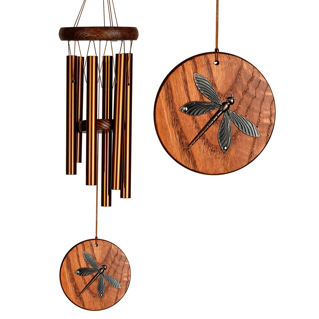 Woodstock Habitats Chime - Teak, Dragonfly