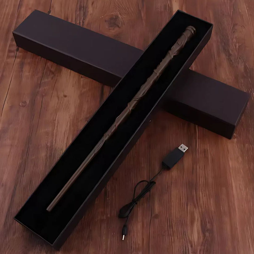 Magic Wand with Fire Effects | Complete Spell Kit for Wizards & Witches