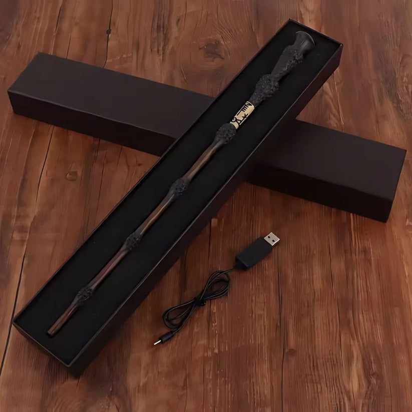 Magic Wand with Fire Effects | Complete Spell Kit for Wizards & Witches