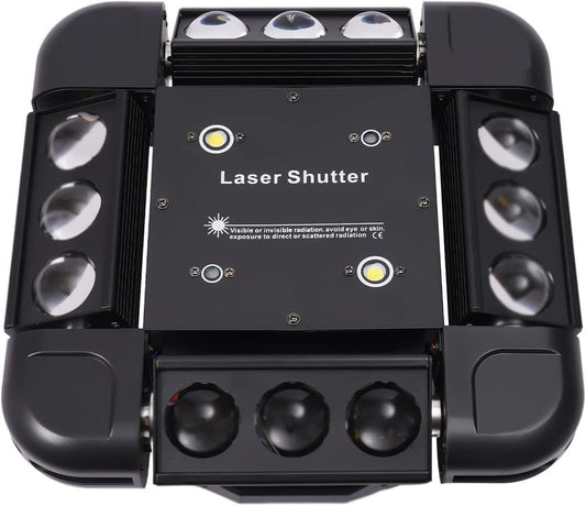 Movable Head Party Light | Sound-Activated RGB Stage Lighting 🎉