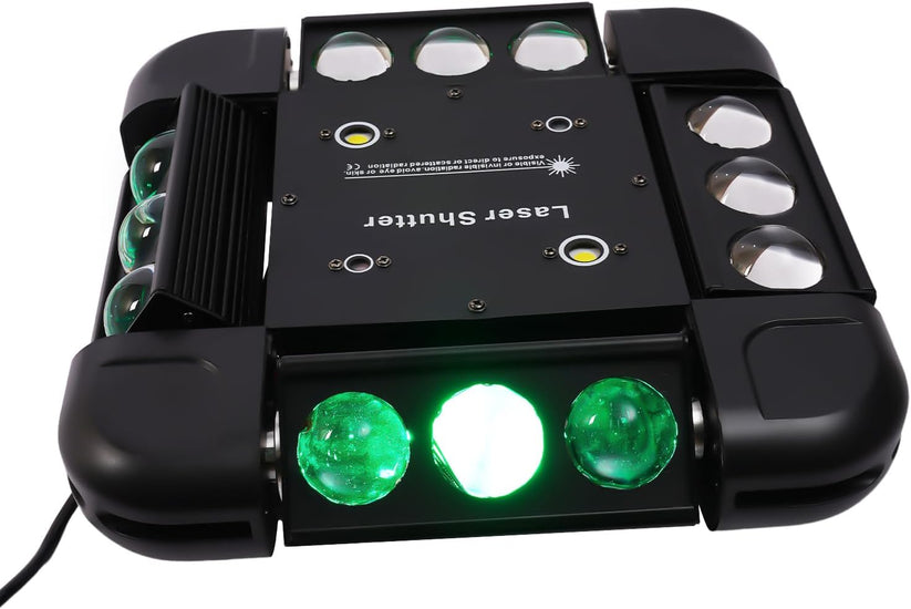 Movable Head Party Light | Sound-Activated RGB Stage Lighting 🎉