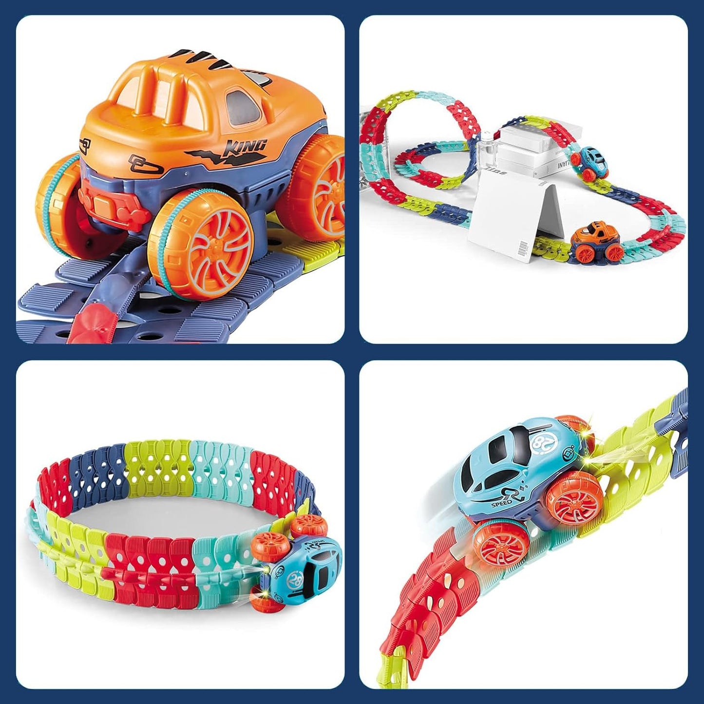 🚦 Kids’ Anti-Gravity Race Track – Endless Loops & Flexible Fun!