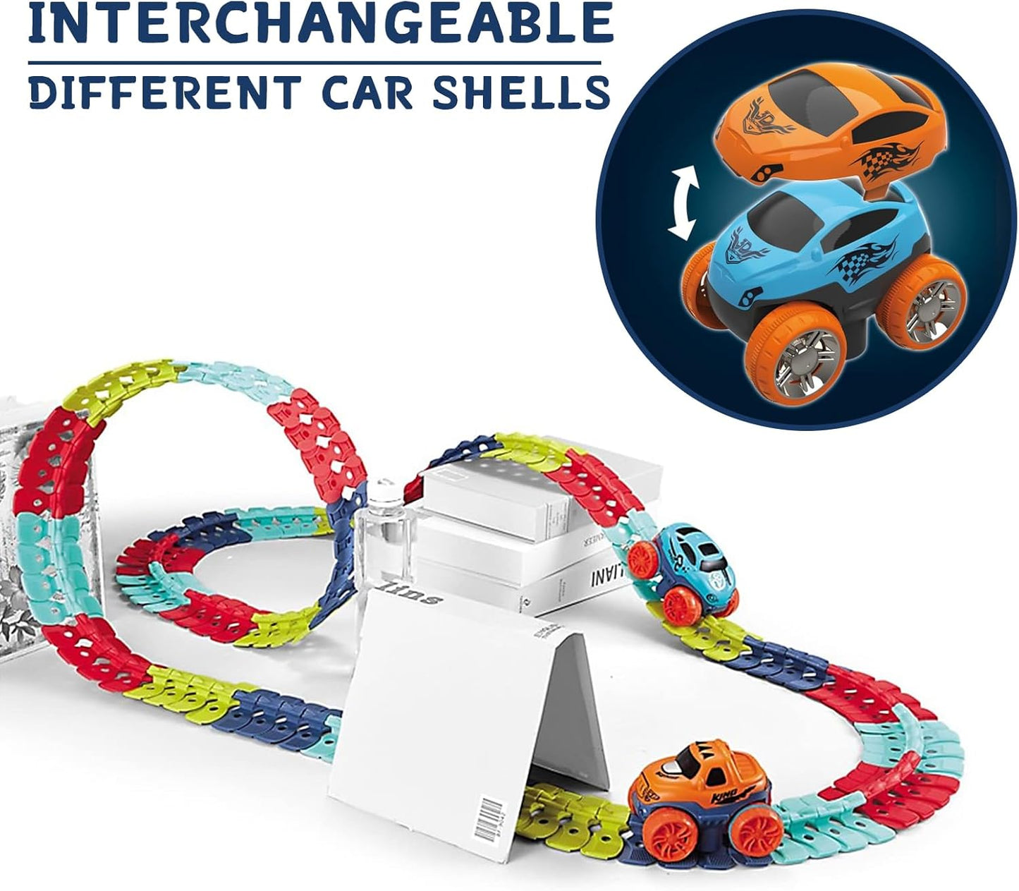 🚦 Kids’ Anti-Gravity Race Track – Endless Loops & Flexible Fun!