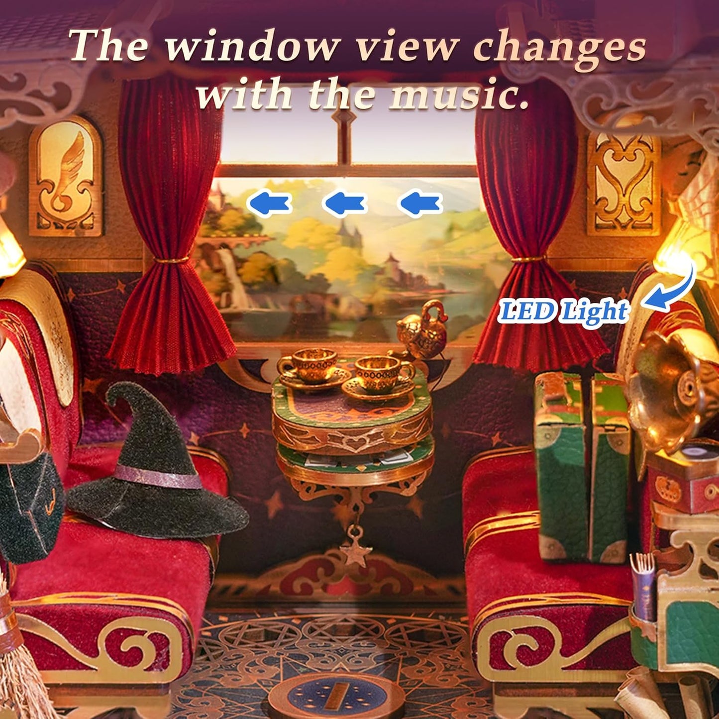 🚂 Enchanted Train Book Nook: Magical 3D Puzzle Kit