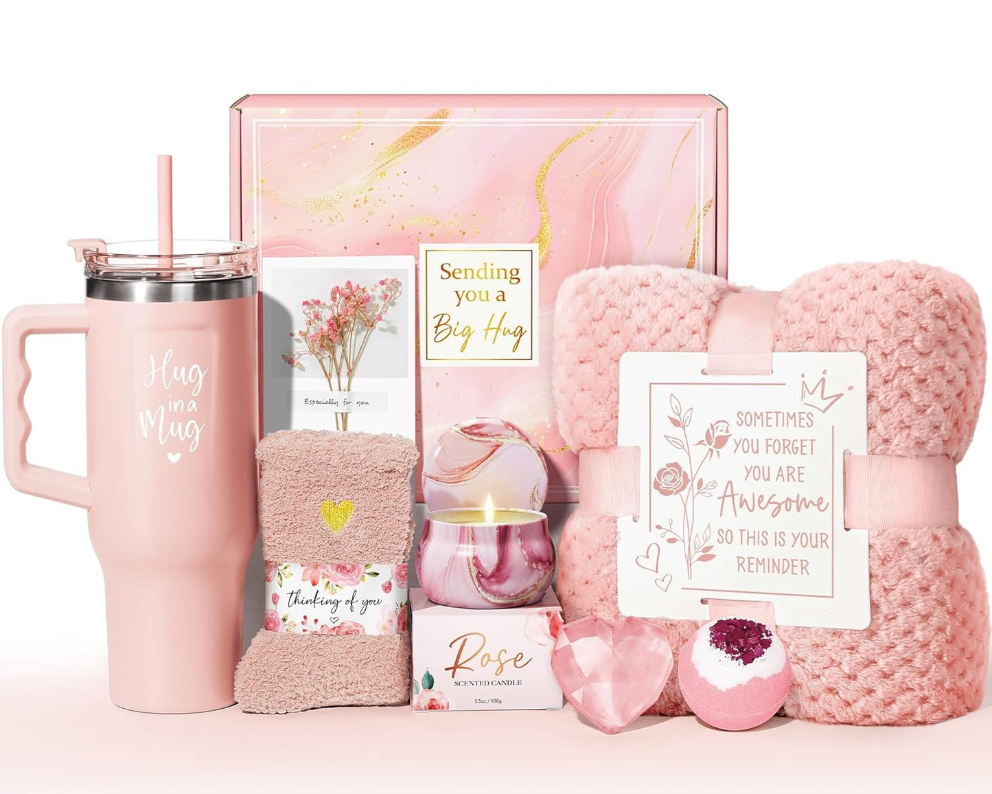 Lavender Self-Care Gift Basket – Sending Her a Warm Hug in Every Box 💖