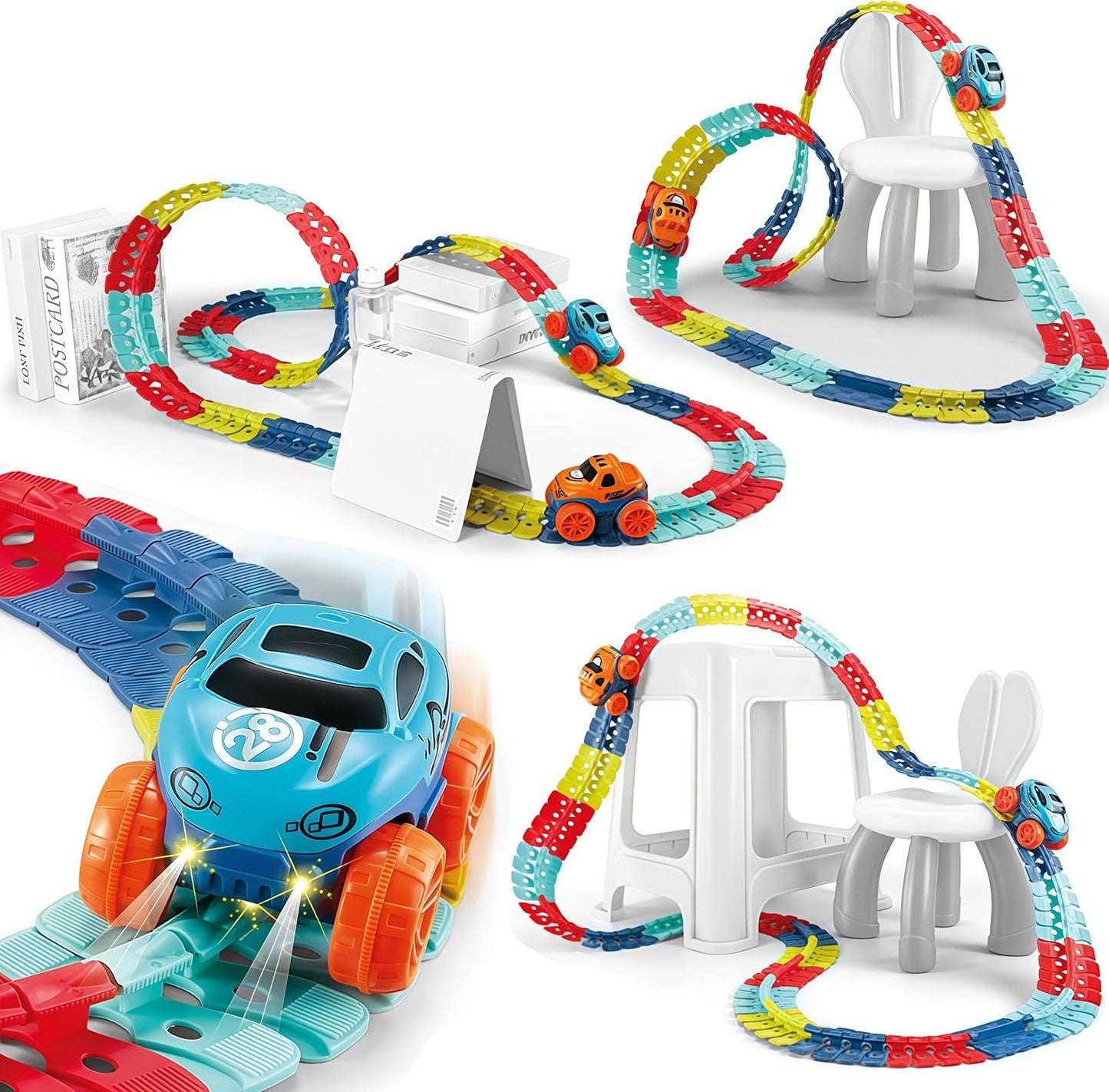 🚦 Kids’ Anti-Gravity Race Track – Endless Loops & Flexible Fun!