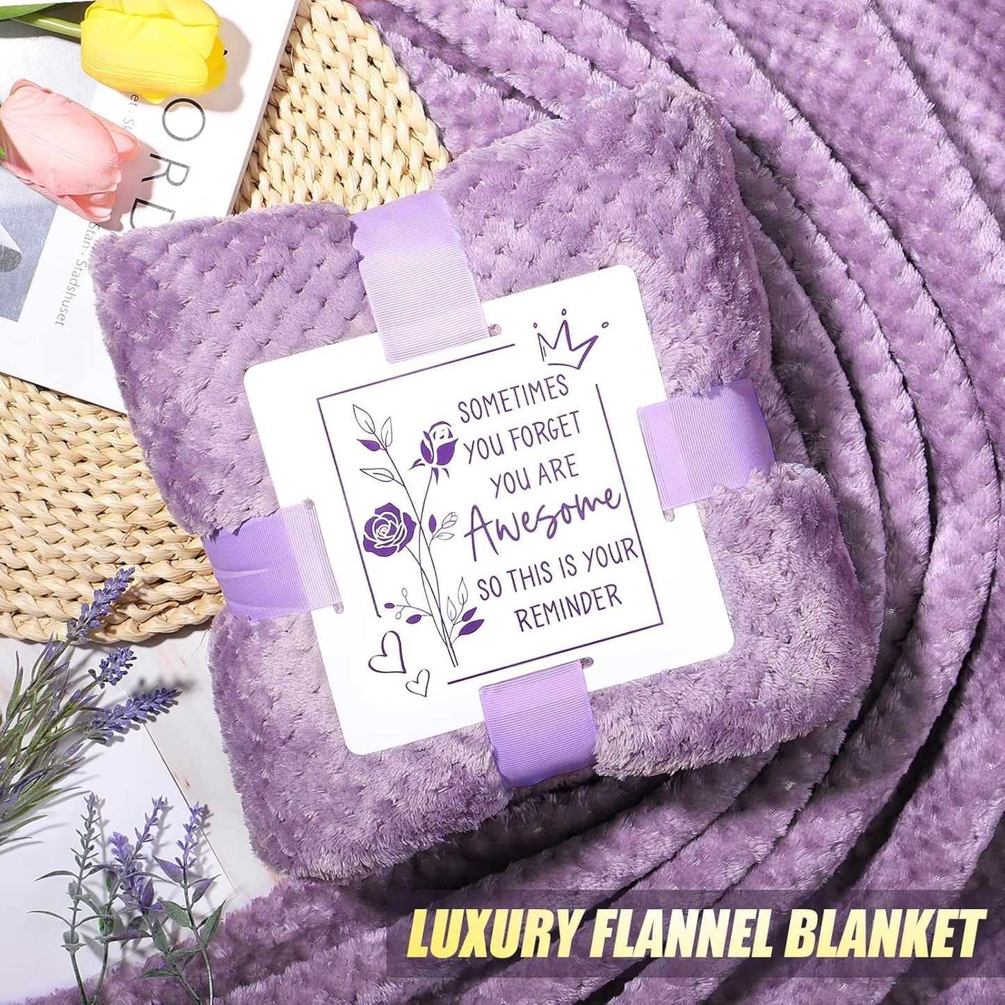 Lavender Self-Care Gift Basket – Sending Her a Warm Hug in Every Box 💖