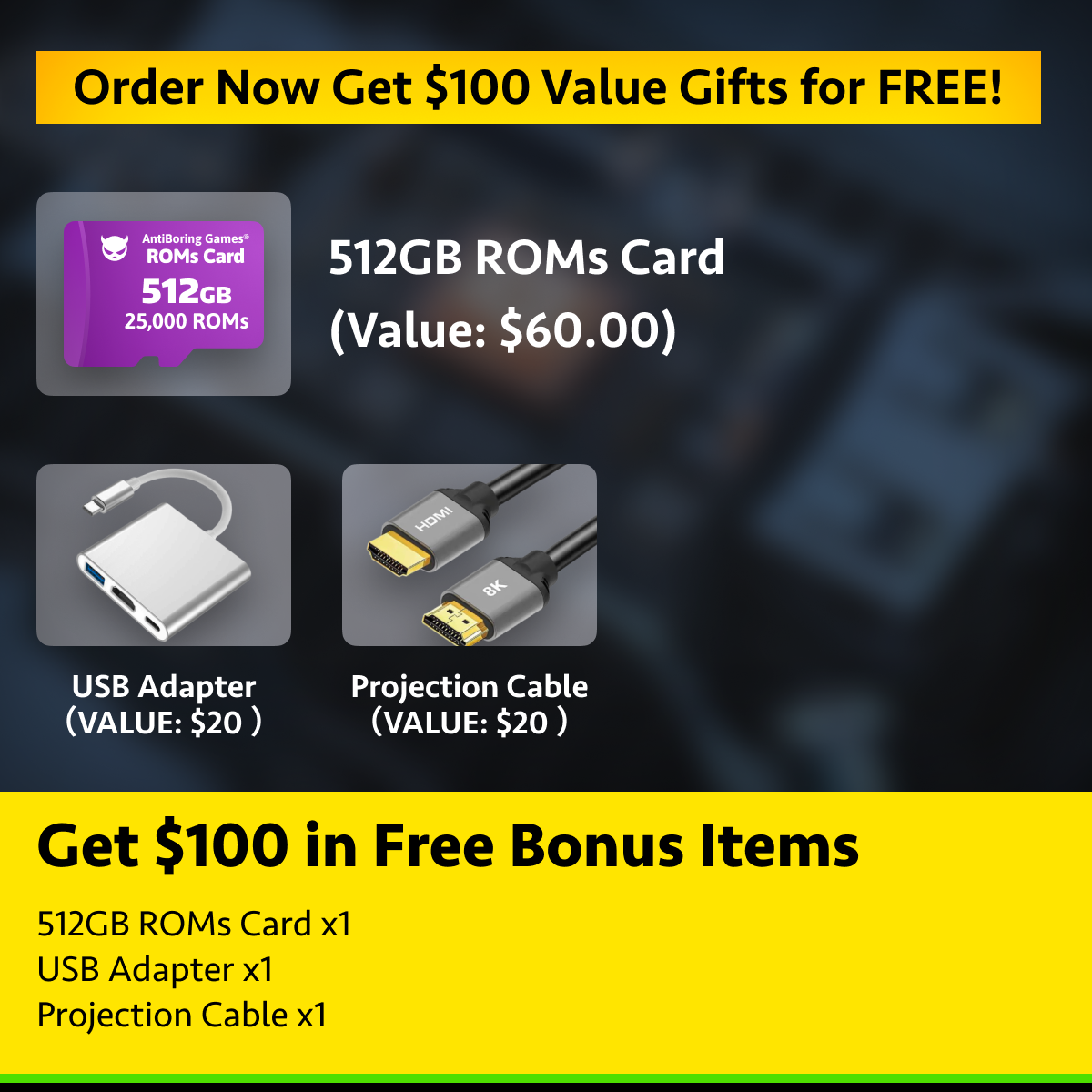 🎮 Retro Handheld Console – 25K+ Games + 8K TV Ready!