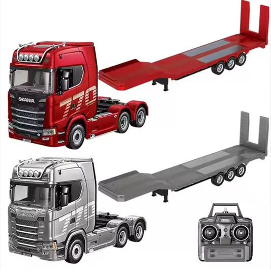 1/18 Scale RC Tractor Trailer | Full-Function Alloy Remote Control Truck 🚛✨