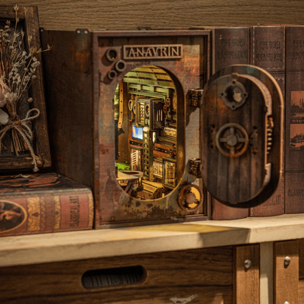 🌊 Submarine DIY Book Nook Kit – LED Decor & Therapeutic Craft!