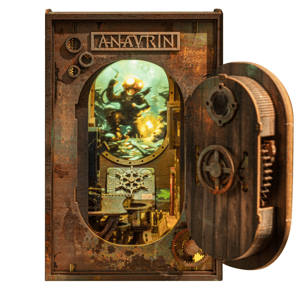 🌊 Submarine DIY Book Nook Kit – LED Decor & Therapeutic Craft!