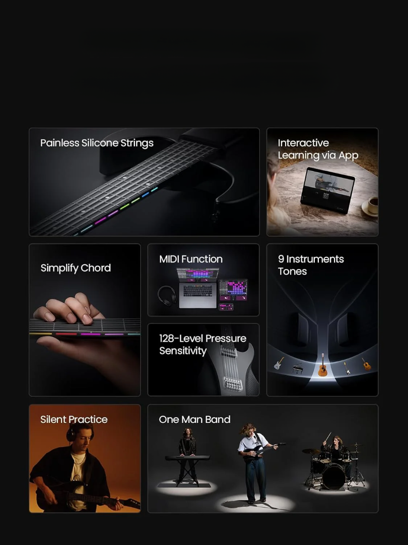 Smart Guitar | Versatile, Silent & Portable for All Musicians