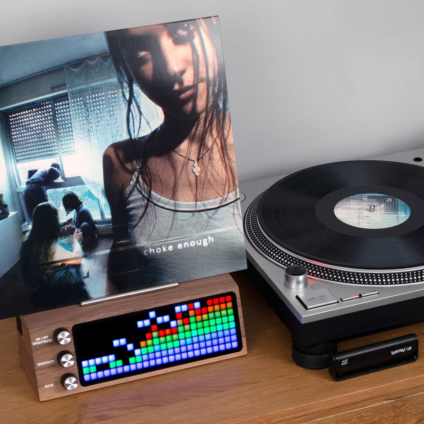 LED Music Visualizer with Vinyl Stand – Bring Tunes to Life 🎵
